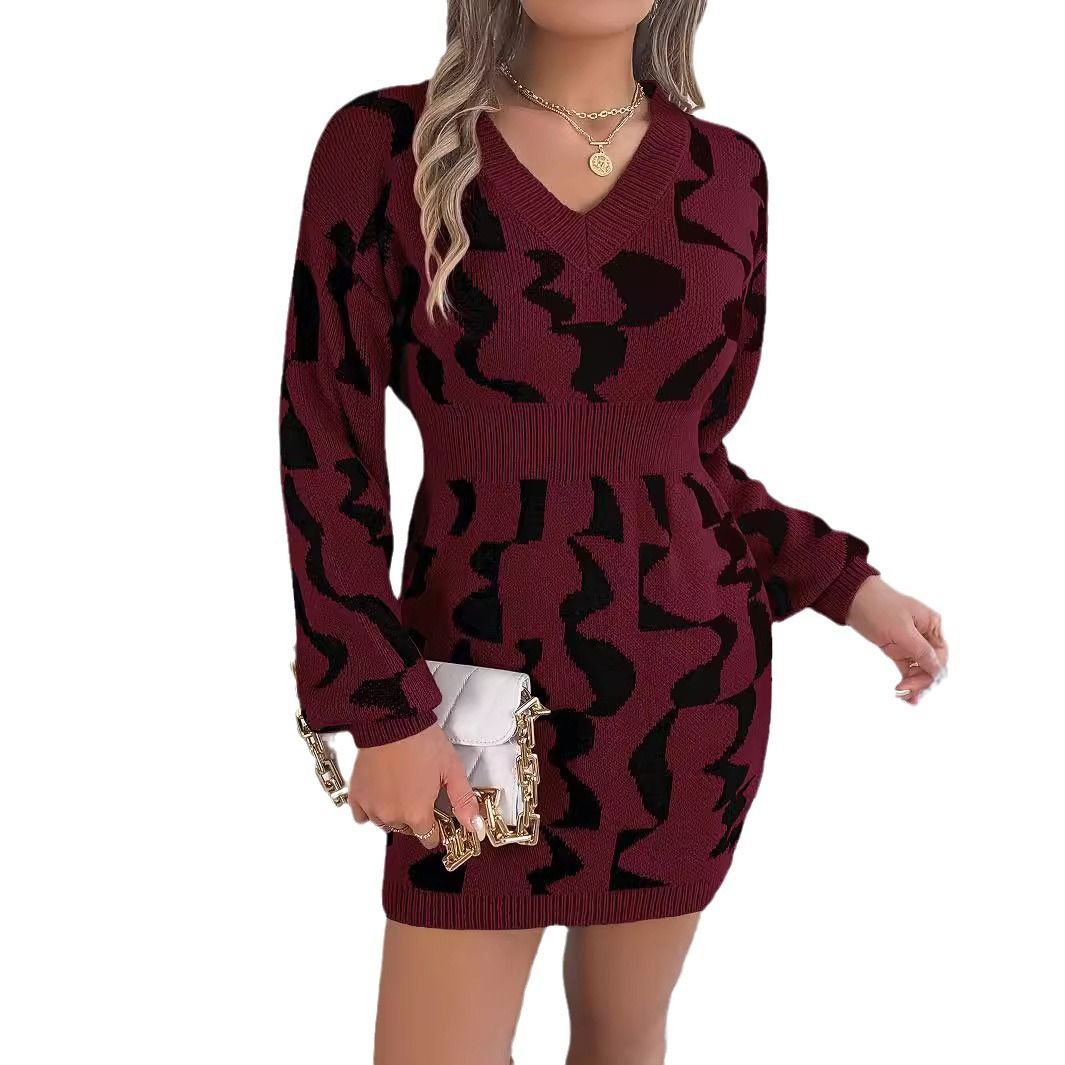 New Arrivals Popular Sweater Dress Long Sleeve Autumn Winter Dress Sweater Dress Clothing Mohair Sweater for Women  Dresses