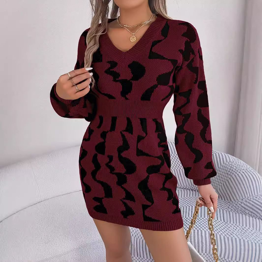 New Arrivals Popular Sweater Dress Long Sleeve Autumn Winter Dress Sweater Dress Clothing Mohair Sweater for Women  Dresses