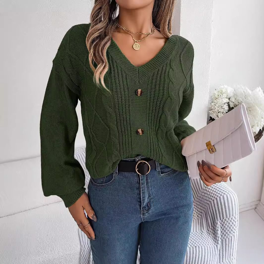 Factory Wholesale Winter Girls Knitting Pullover Sweatshirt Ladies Long Sleeve Tops Basic Jumpers Woman Clothes Sweaters