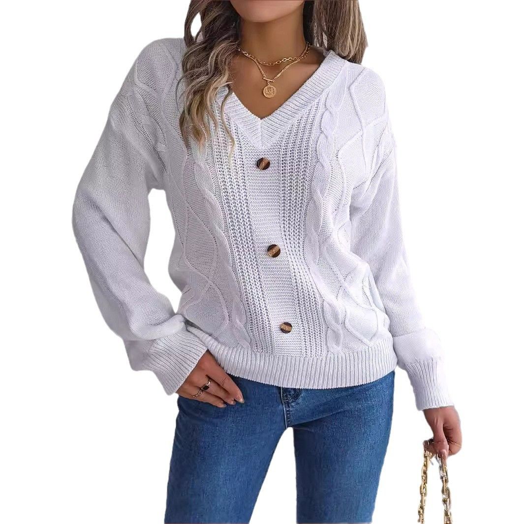 Factory Wholesale Winter Girls Knitting Pullover Sweatshirt Ladies Long Sleeve Tops Basic Jumpers Woman Clothes Sweaters