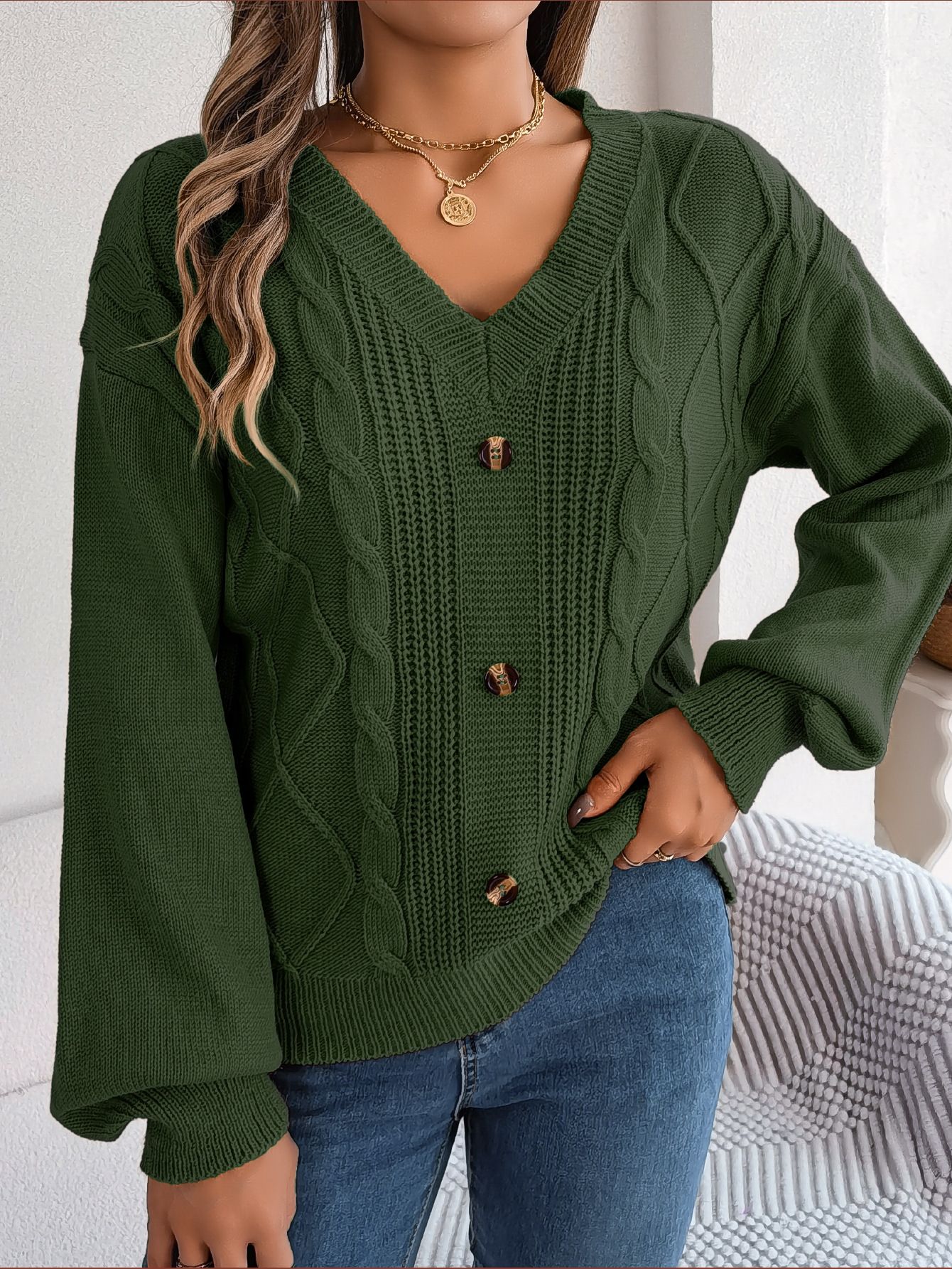 Factory Wholesale Winter Girls Knitting Pullover Sweatshirt Ladies Long Sleeve Tops Basic Jumpers Woman Clothes Sweaters