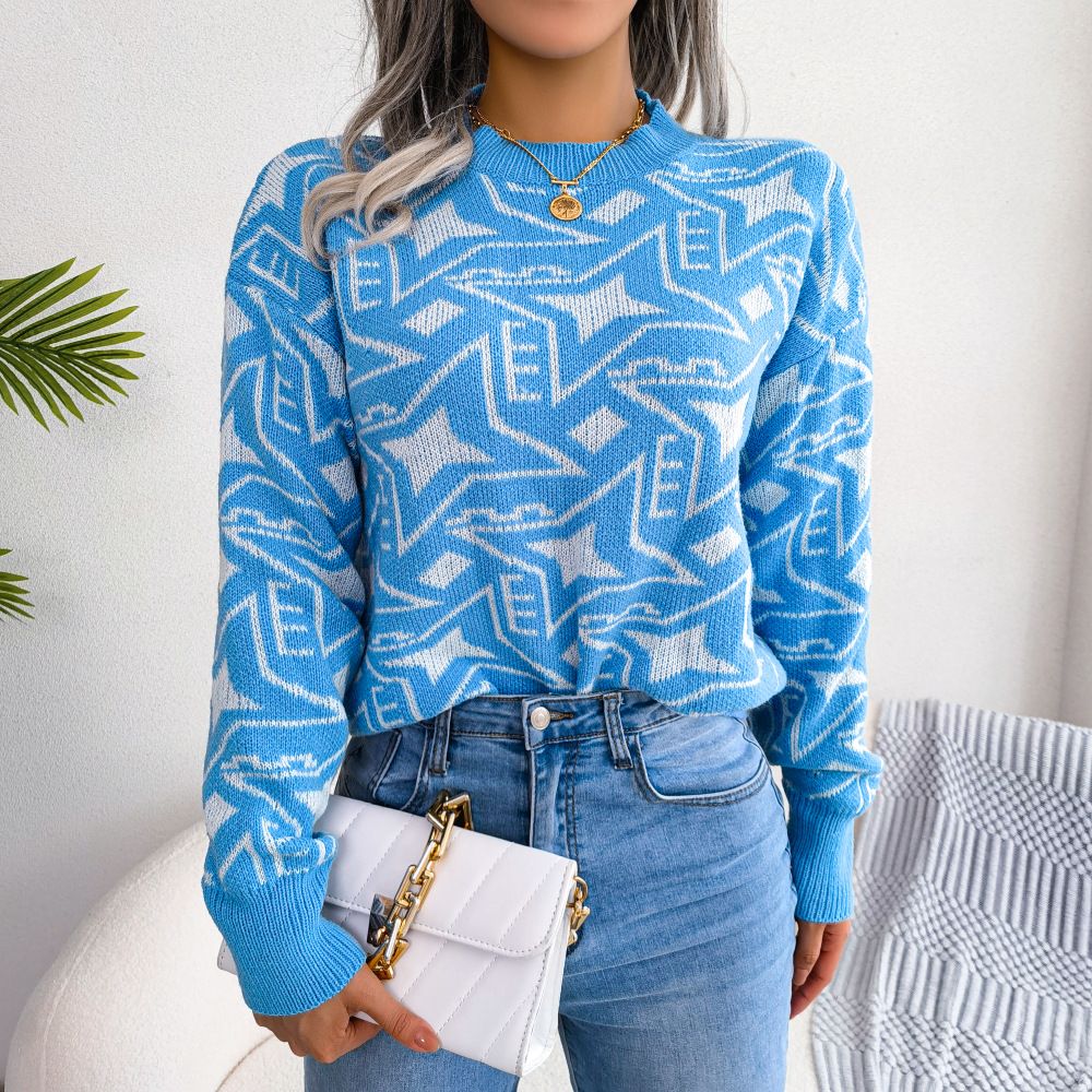 Autumn and Winter Wear Cashmere Thick Sweater women  New High Quality Crewneck Sweater Winter WarmSweaters