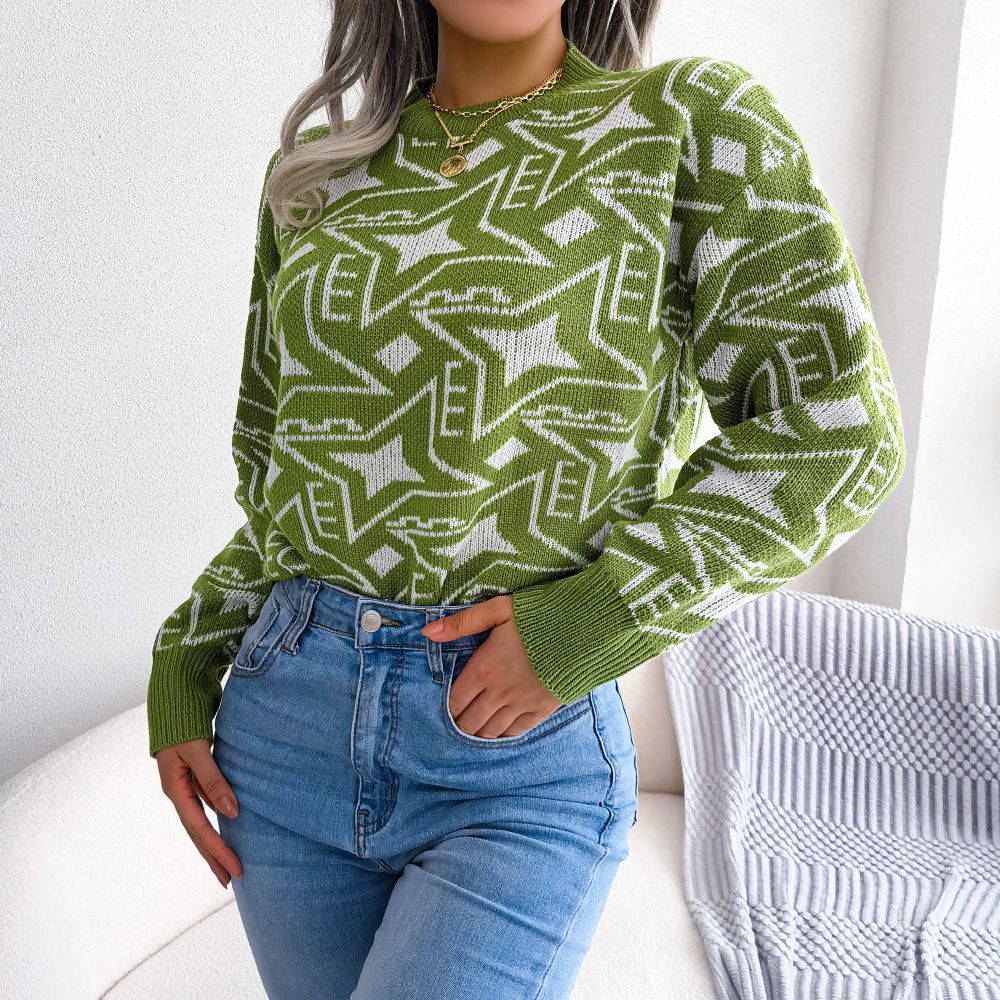 Autumn and Winter Wear Cashmere Thick Sweater women  New High Quality Crewneck Sweater Winter WarmSweaters