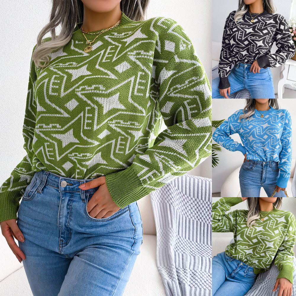 Autumn and Winter Wear Cashmere Thick Sweater women  New High Quality Crewneck Sweater Winter WarmSweaters
