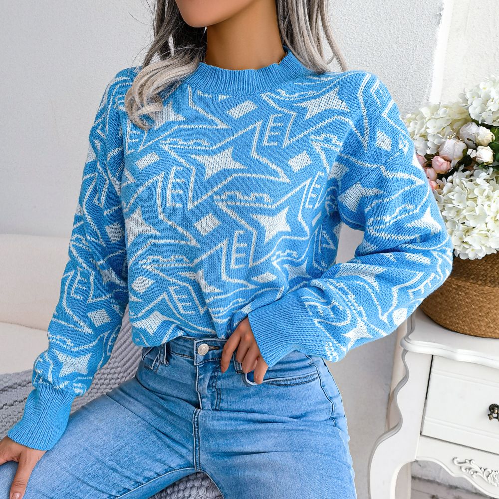 Autumn and Winter Wear Cashmere Thick Sweater women  New High Quality Crewneck Sweater Winter WarmSweaters