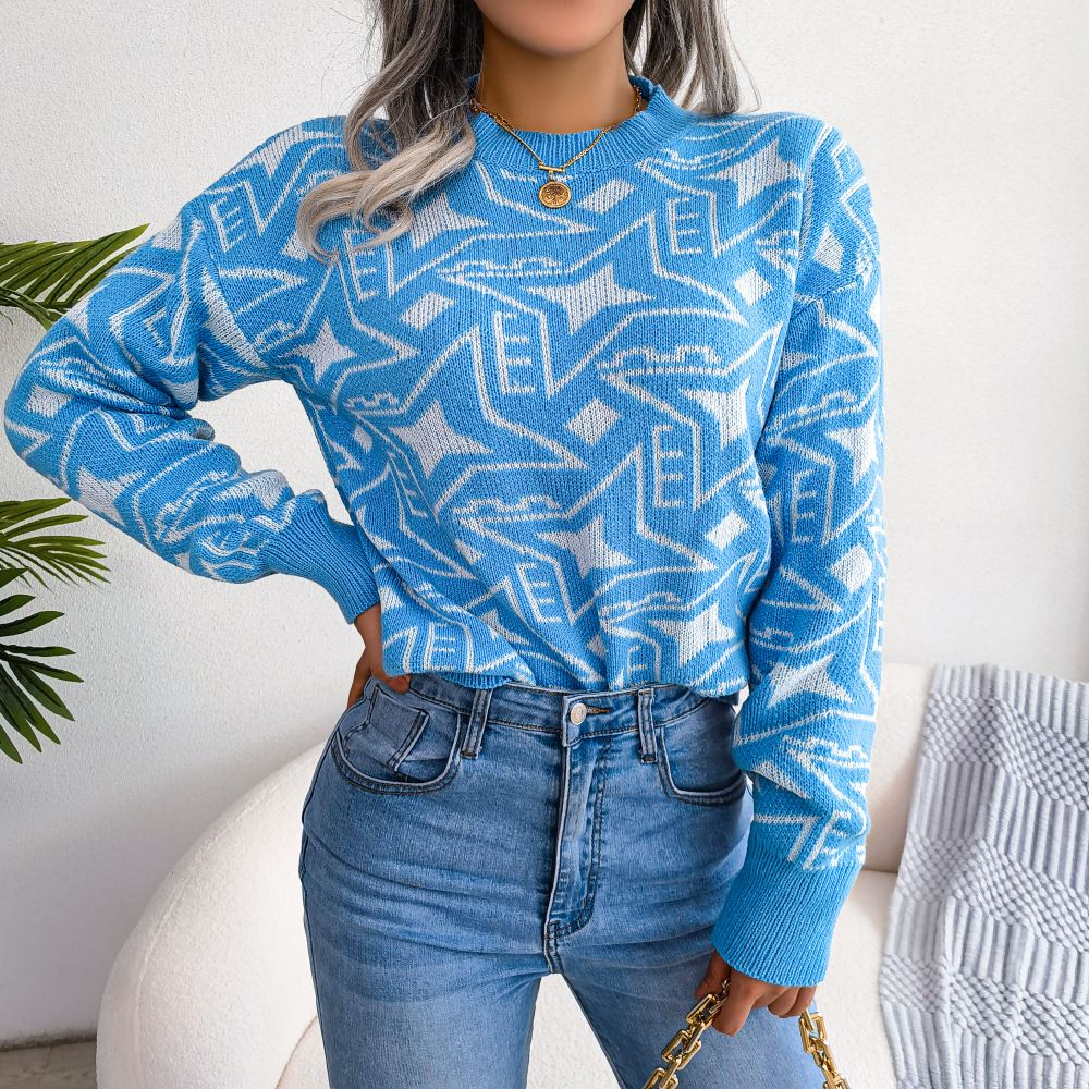 Autumn and Winter Wear Cashmere Thick Sweater women  New High Quality Crewneck Sweater Winter WarmSweaters