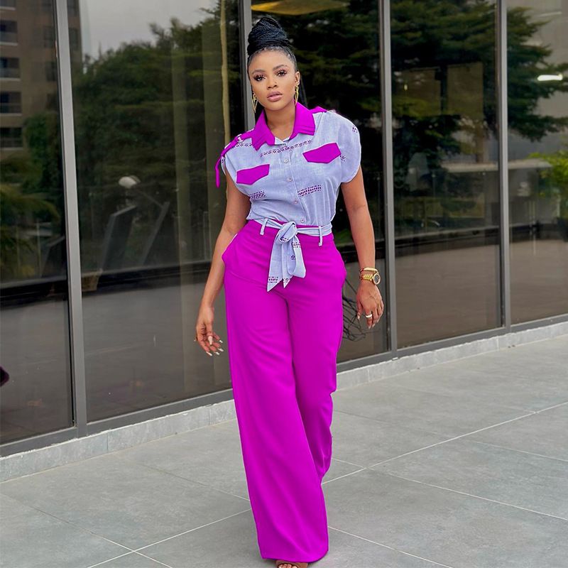 Vintage Short Sleeve T Shirt and Long Pants Suit Summer Ladies 2 Two Piece Sets Outfits Elegant Fashion 2piece Women Set