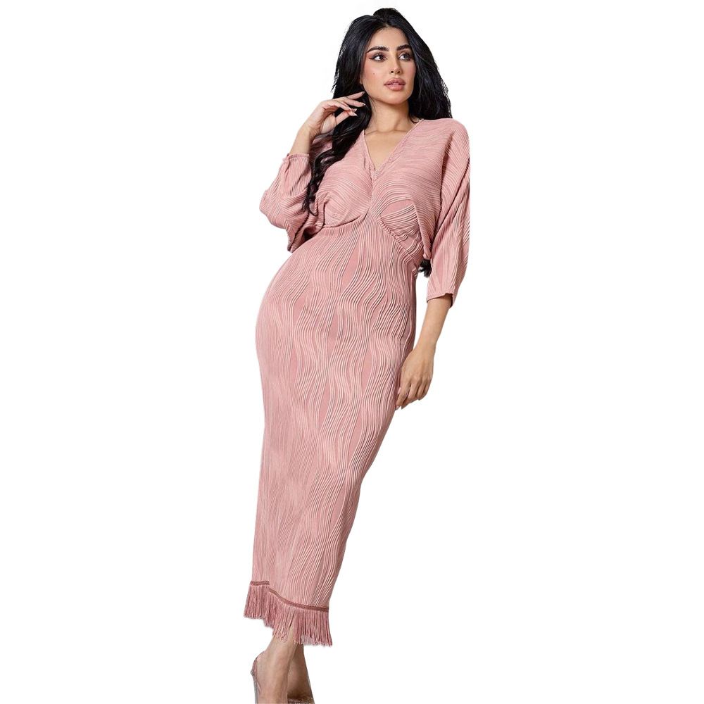 Wg Style Multi Occasion Elegant Dress Birthday Party Office Wedding Guest Long Evening Dresses With Tassel   Dresses