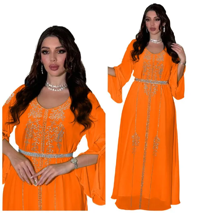 Fashion  Elegant  Casual  Muslim  Chiffon Dresses   Abaya for Women  Dresses