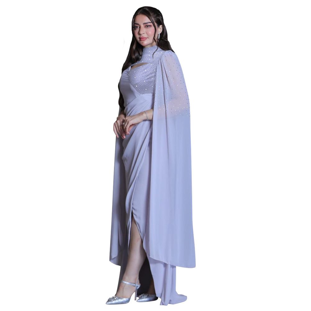 East Robe Fashion Color Diamond Ironing Dinner Party Evening Muslim Clothes Women's Abaya Dress for Women Dresses