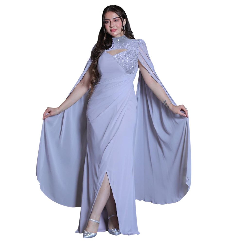 East Robe Fashion Color Diamond Ironing Dinner Party Evening Muslim Clothes Women's Abaya Dress for Women Dresses