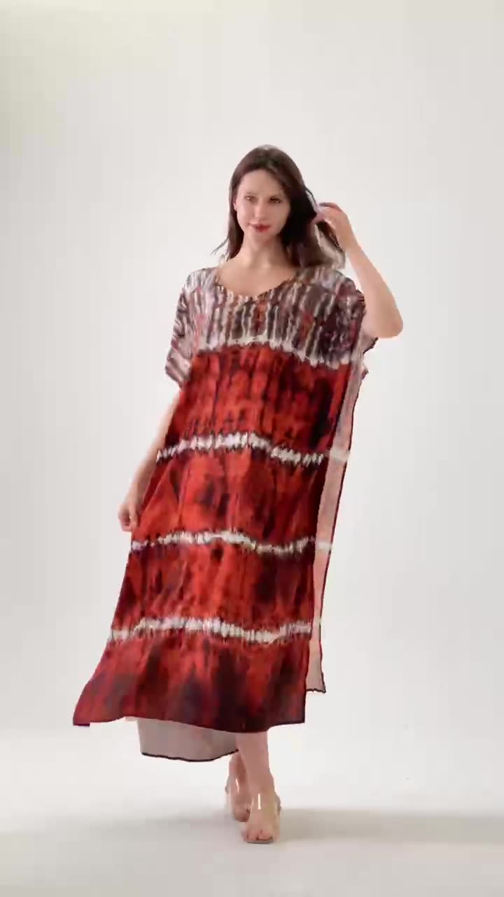 New Style Fashionable European American Loose Leisure Breathable Scarf African Printed Women Summer Cotton Dress