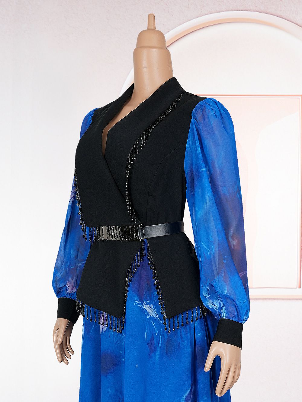 Autumn New Fashionable French Retro Chiffon Long Sleeve Elegant Women's  Dresses
