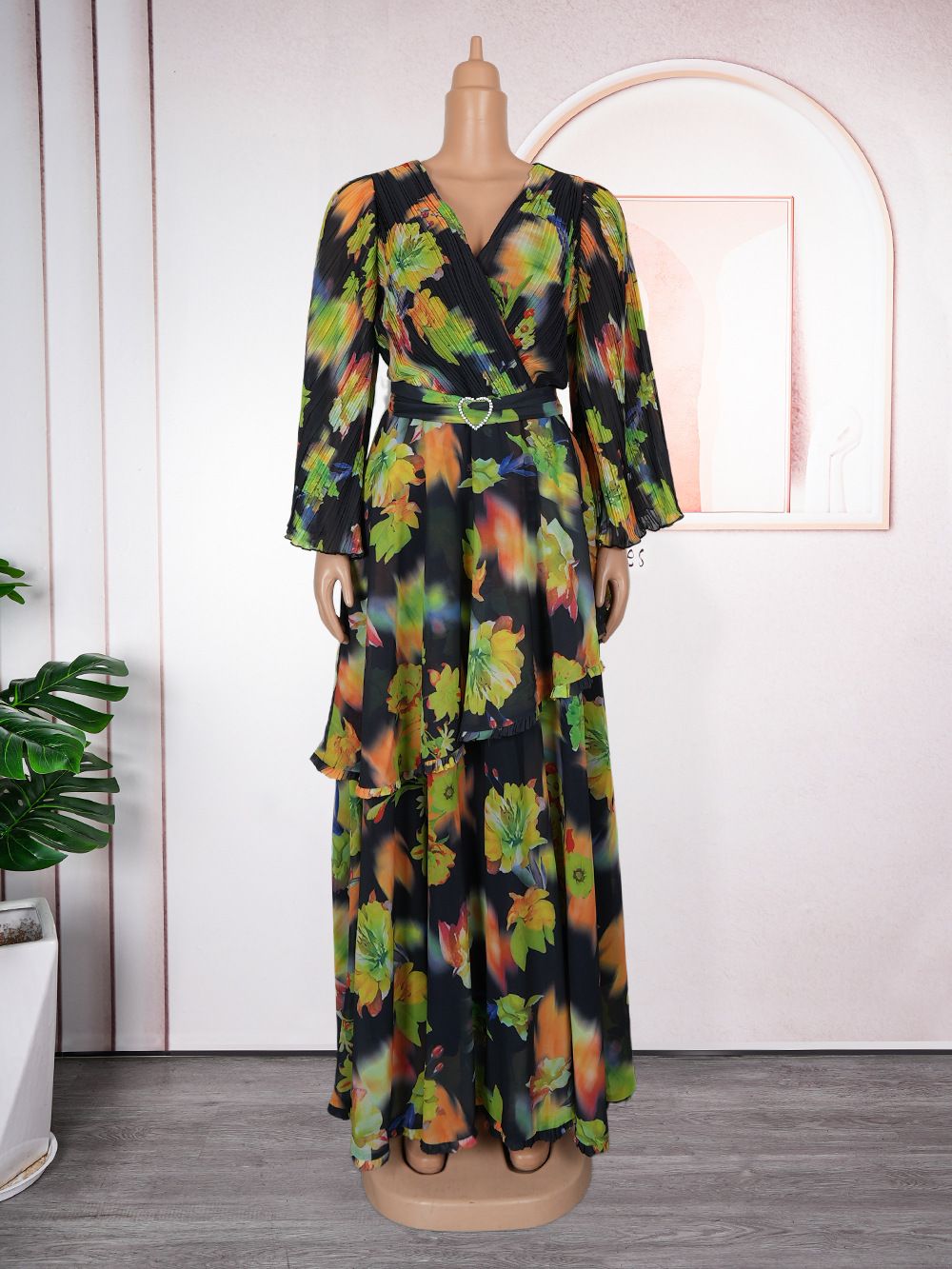 New Fashion Plus Size Printing Robe African Dress Dashiki Dress Abaya Women Dress
