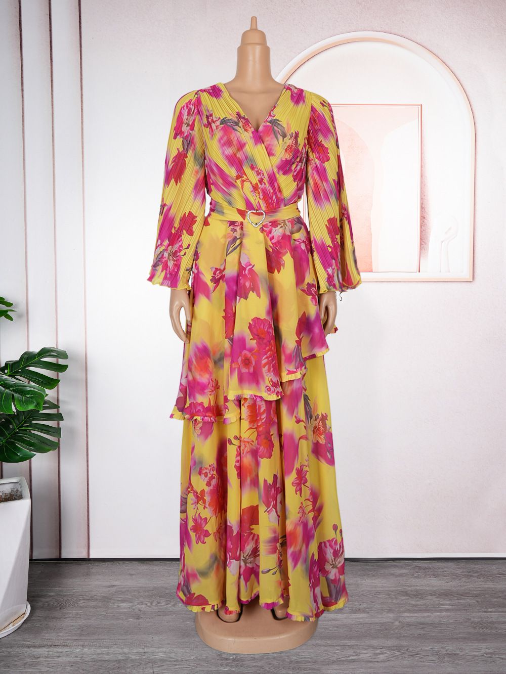 New Fashion Plus Size Printing Robe African Dress Dashiki Dress Abaya Women Dress