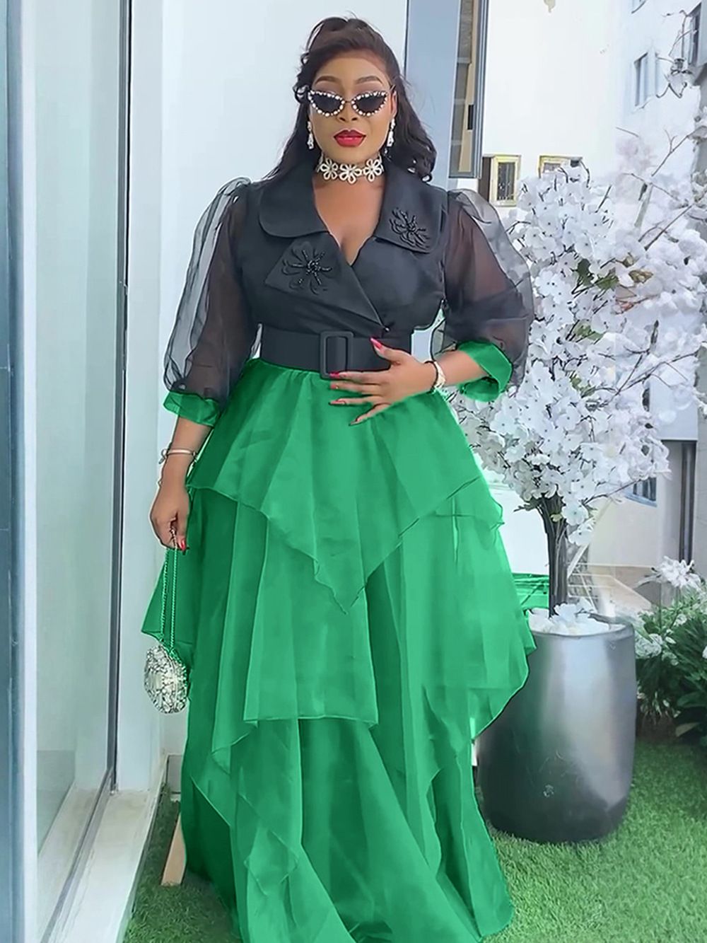 Casual Banquet Dresses Fashion Long Evening Dress New Design African Dress