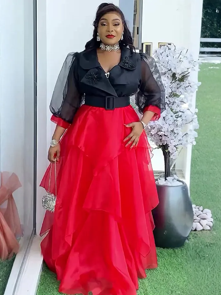 Casual Banquet Dresses Fashion Long Evening Dress New Design African Dress