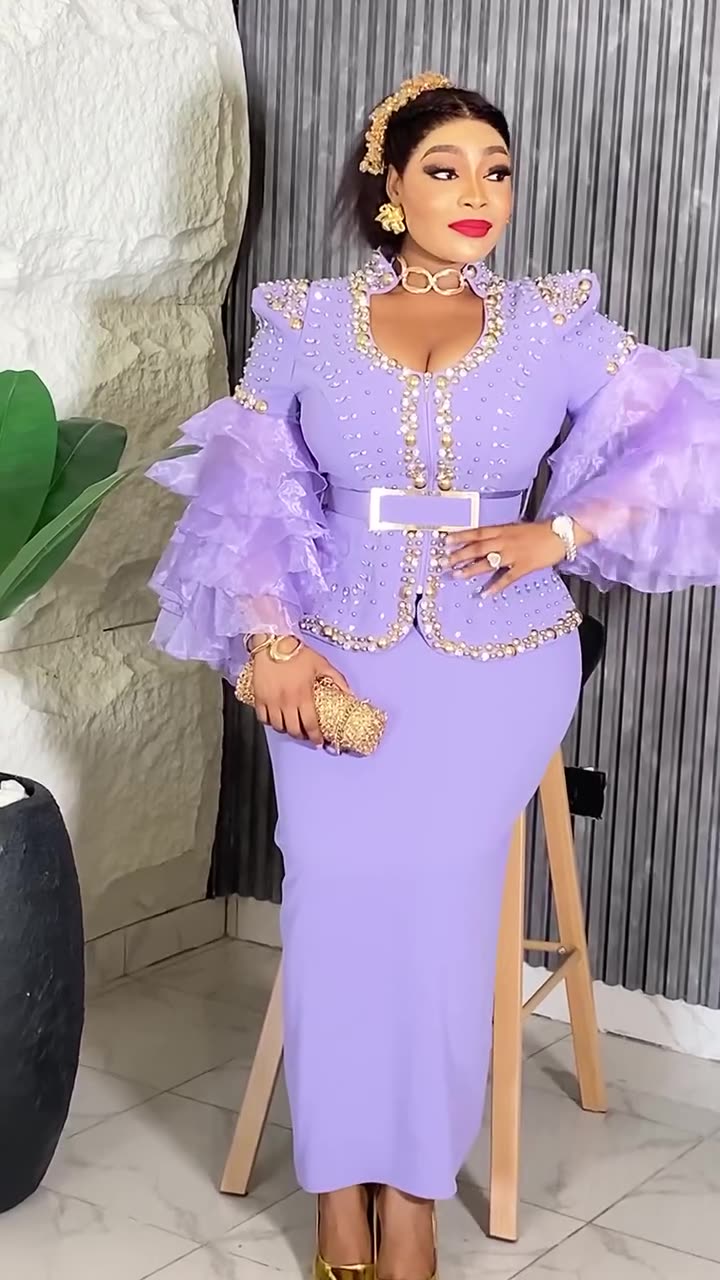 African Dress Women Plus Size Evening Dresses Elegant Sequins Diamonds Wedding Party Long Dress Ankara Ladies Clothing Dresses