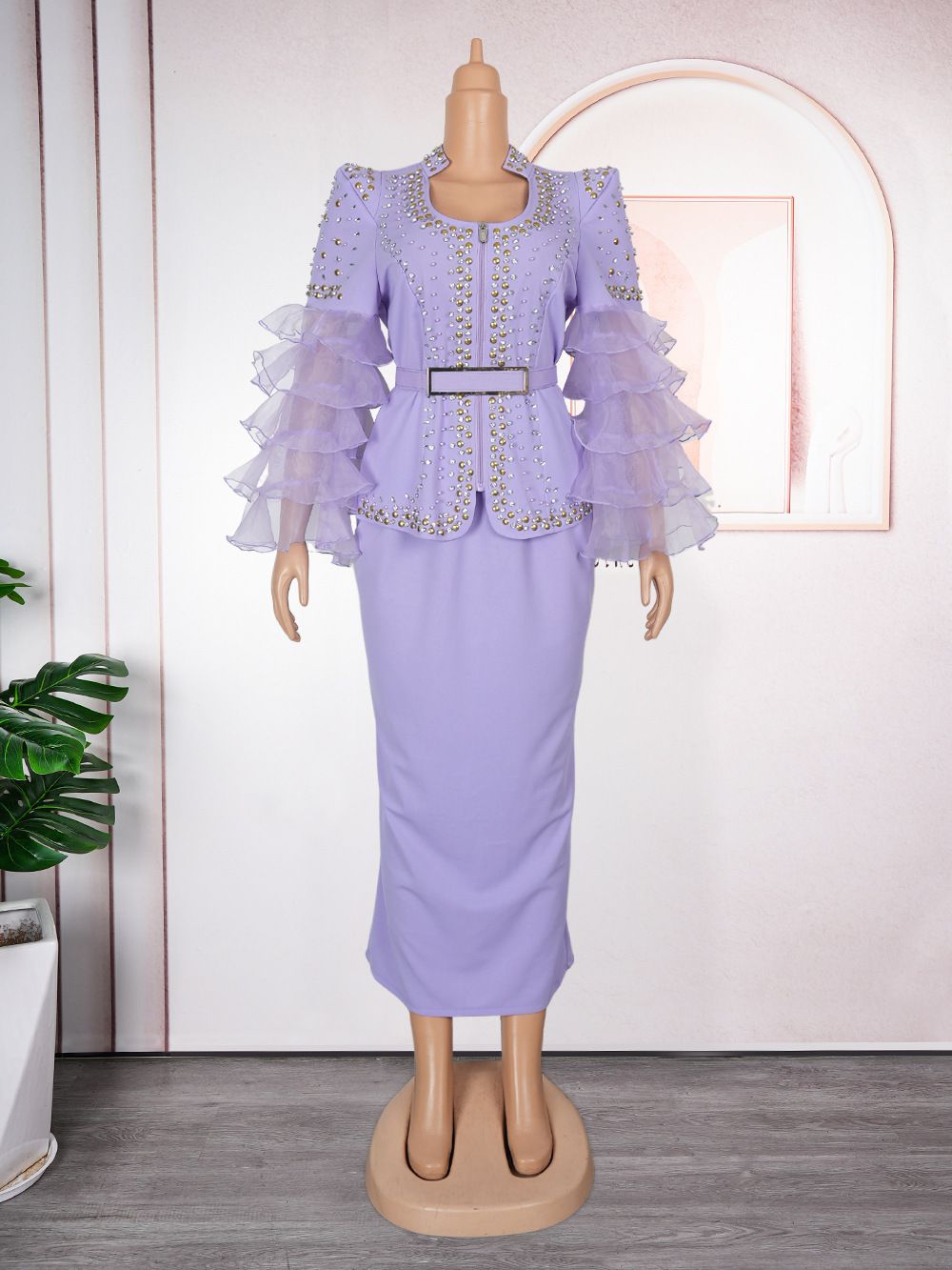 African Dress Women Plus Size Evening Dresses Elegant Sequins Diamonds Wedding Party Long Dress Ankara Ladies Clothing Dresses