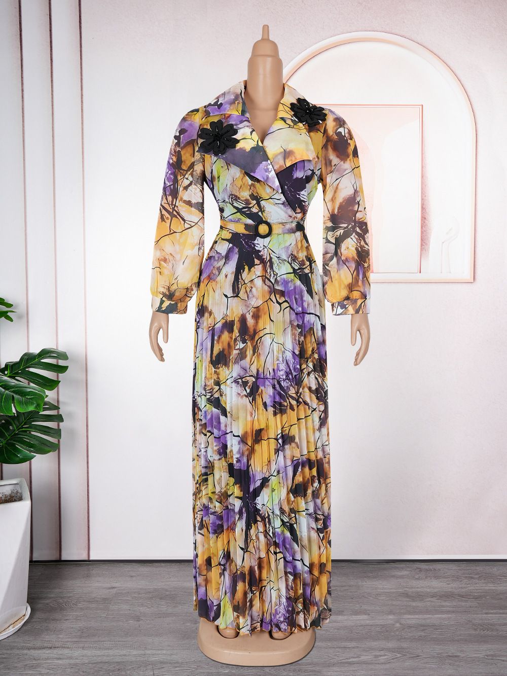 Fashion Dress New Plus Size Cross-Border Independent Design Chiffon Fabric Dresses
