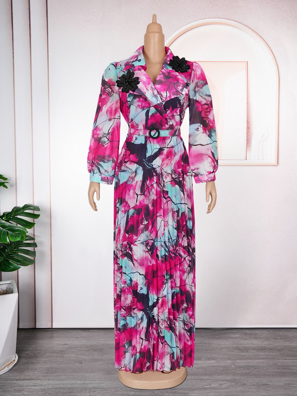 Fashion Dress New Plus Size Cross-Border Independent Design Chiffon Fabric Dresses