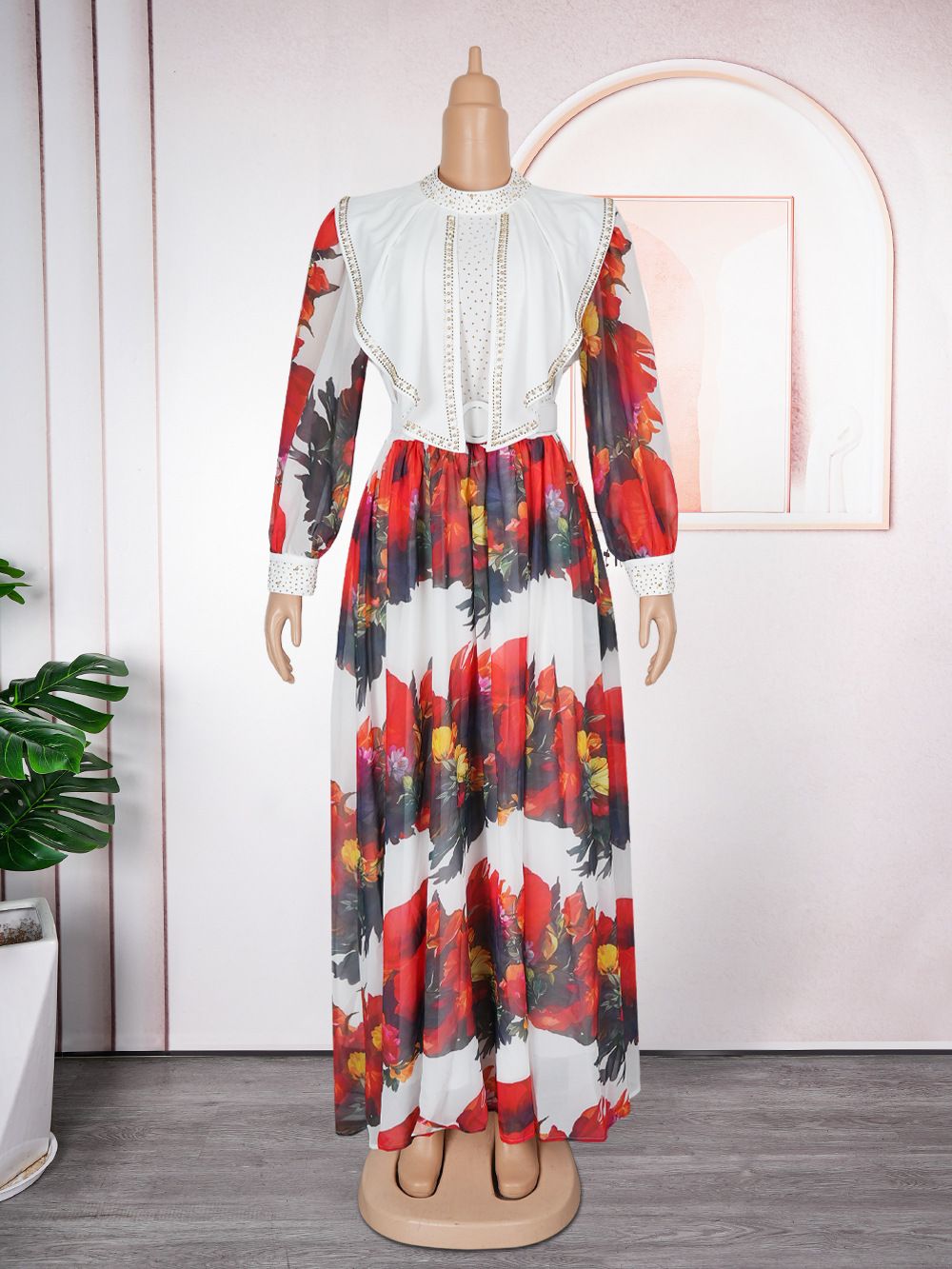 African Dresses Women New Fashion Plus Size Sequin Evening Party Long Dress Dashiki Ankara Outfits Robe African Clothes Dresses