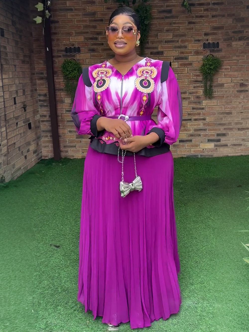 High Quality Fashion African Skirt Set Office Dress Plus Size Dress Women Clothing  Two-Piece Outfits