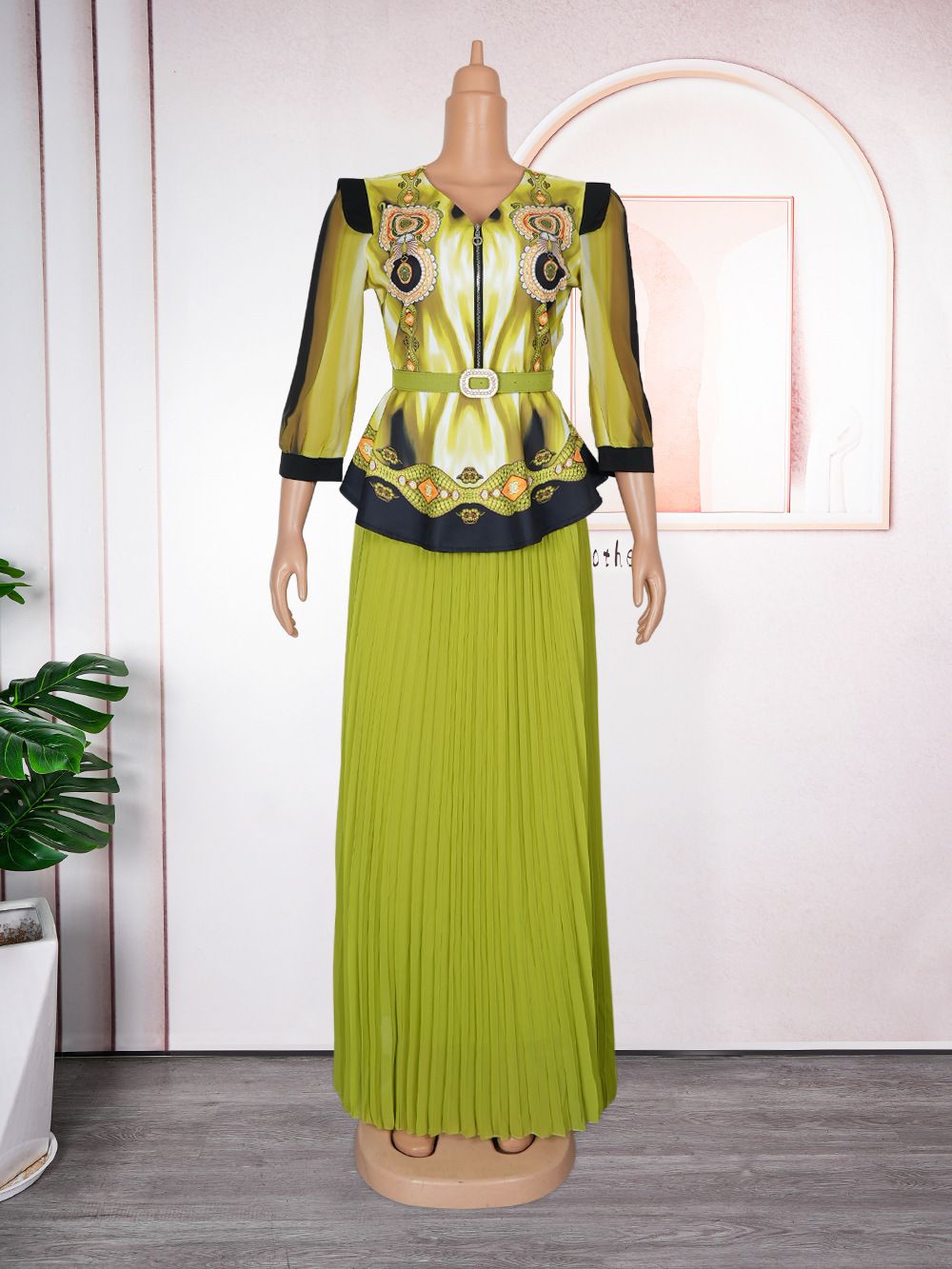 High Quality Fashion African Skirt Set Office Dress Plus Size Dress Women Clothing  Two-Piece Outfits