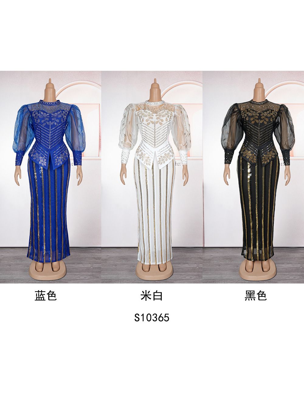 New Fashion Plus Size Sequin Evening Party Long Dress Dashiki Ankara Outfits Robe African Clothes  Dresses
