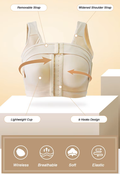 Ladies' Breast Support Bra Implant Stabilizer Post Surgery Compression Garment Surgical Breast Augmentation Bras