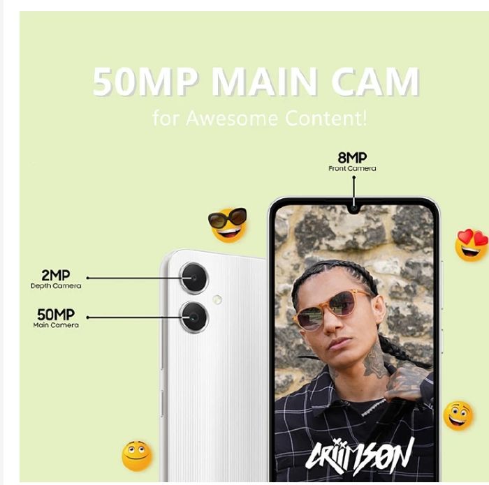 Samsung Galaxy A06 128GB+4GB 50MP Camera 6.7" 90Hz MTK Helio G85 (12nm) 5000mAh 25W Type-C Charge Android 14 Smart Phones Side Fingerprint Unlock phone