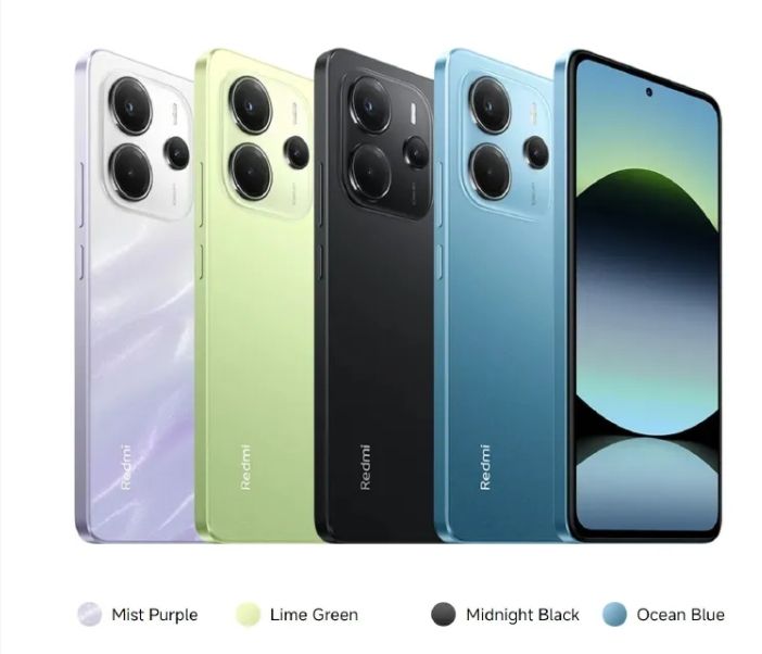 Brand New XIAOMI Redmi Note 14 8GB+256GB 6.67" AMOLED 120Hz Display 108MP Camera 5500mAh Battery IP54 Dust and Splash resistant Fingerprint Unlock 33W Fast Charge Smart Phones