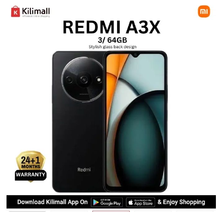 [Exclusive Discount] XIAOMI Redmi A3X 6.71" 64GB+3GB RAM 4G Network 5000mAh Battery 8MP AI Camera 10W Fast Charging Fingerprint Sensor Android 14 Smart Phones