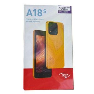 [Brand New] Itel A18S 32GB Storage 4(2+2)GB RAM 3000mAh 5" HD Screen Phone + Dual Camera Fingerprint Dual SIM 3G Network Smart Mobile Phones