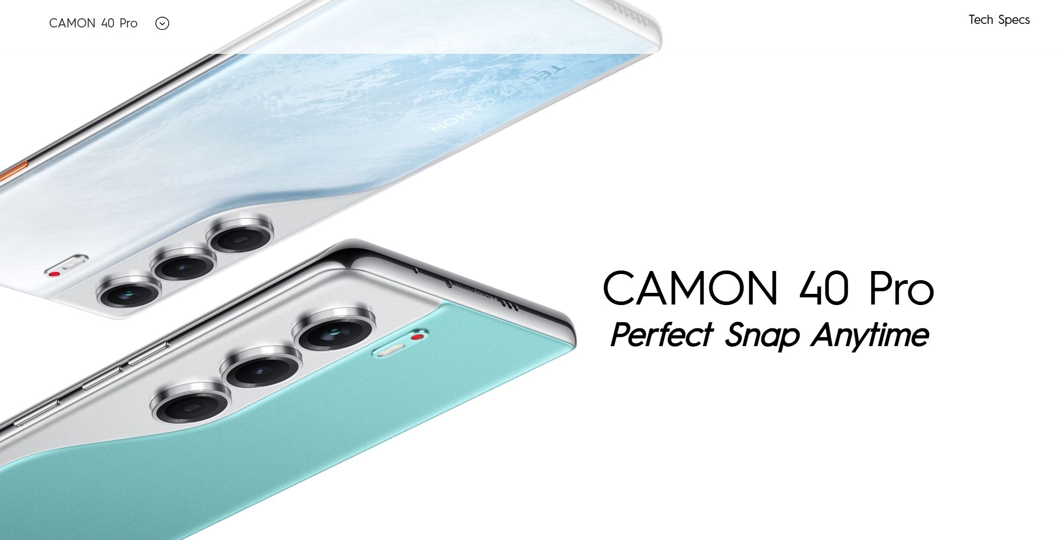 [New Arrival] Tecno Camon 40 Pro 256GB ROM+8GB RAM 6.78" 120Hz AMOLED Display 50MP+50MP Camera Corning Gorrila Glass 7i IP68/69 Dust/Water Resistant 5200mAh Battery MTK Helio G100 Ultimate Smart Phone