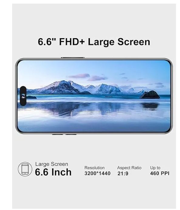 Corn C16 Pro Max 64GB+5(2+3Extended ) Ram Unlocked Cell Phone Android 6.6"HD Waterdrop Screen 13MP Main Camera 8mp Front camera 5000mAh Dual SIM Face ID GPS OTG Android Smartphone