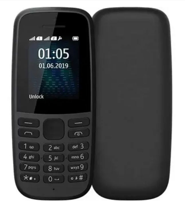 Brand New Nokia 105 (2017)- Original Nokia Phone 800 mAh 1.5" Dual SIM Cards Unlocked Cheap Durable Old Phone Classic Feature