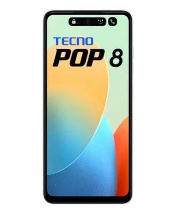 [New Arrival] Tecno Pop 8 64GB+4(2+2)GB 6.6" 90Hz Display Hole Screen Dynamic Port Stereo Dual Speakers 13MP Back Camera 5000mAh Battery Type-C Charging OTG Fingerprint Unlock Android Smart Phone