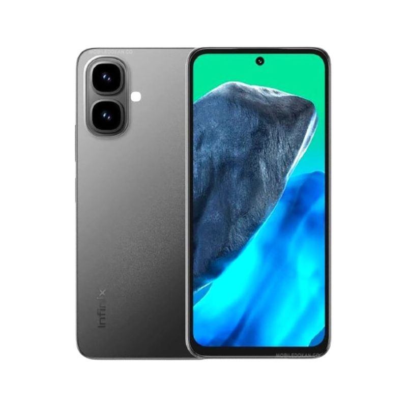 [New Arrivals] Infinix SMART 10 128GB + 8(4+4)GB 6.67" 120Hz Display Dual SIM 4.5G Network 5000mAh Battery With Type-C Charging 8MP Camera IP64 Fingerprint Lock Android 14 AI Smart Phones Sleek Black,4GB+128GB