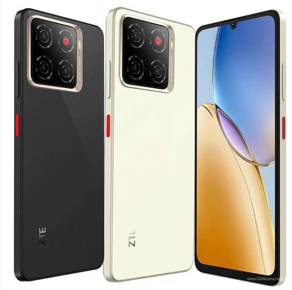 ZTE Blade A56 128GB ROM + 12GB (4+8GB EXTENDED RAM)6.75``HD+ screen display with 90Hz Refresh rate 13mp rear camera 5.0mp selfie 5000mAh battery capacity Dual SIM 4G Android 15 Smart Phones