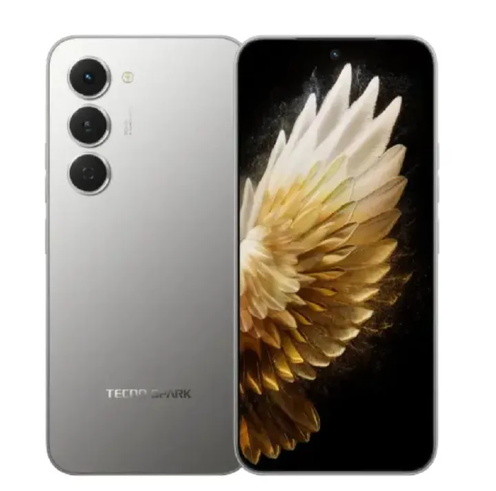 TECNO Spark 40 Pro 128GB+16(8+8)GB 6.78" 144Hz AMOLED Display 50+13MP Camera 5200mAh Battery 45W Fast Charge IP64 Dual SIM Corning Gorilla Glass 7i AI Android Smartphone MTK Helio G100