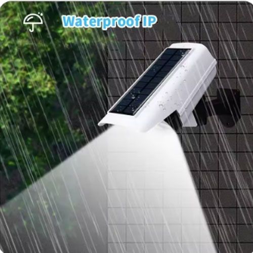 77 LED Solar Flood Light with Motion Sensor – Enhanced Battery Storage, Waterproof, Wireless Security Light for Porch, Garden, Patio – Dummy Camera Decoy (Weatherproof)