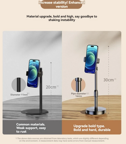 Desktop Tripod for Phone Smartphone Iphone with Phone Holder Stand Bracket Tripe for Mobile Telefoon Statief Stand Table
