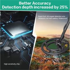 Hot Sell Metal Detector TC300 TC 200 Underground Detectors Pinpointer Treasure Hunter Gold Depth Digger NO BATTERY
