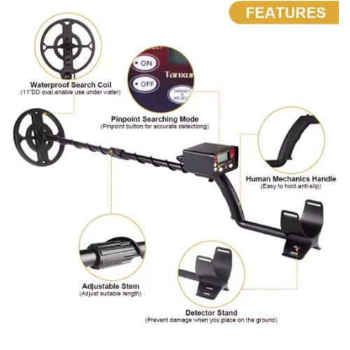 Hot Sell Metal Detector TC300 TC 200 Underground Detectors Pinpointer Treasure Hunter Gold Depth Digger