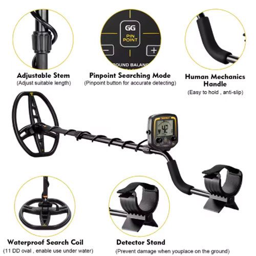 Good Professional Underground Metal Detector TX-850 Gold Digger Treasure Hunter Pinpointer Gold Prospecting Mode LCD Display