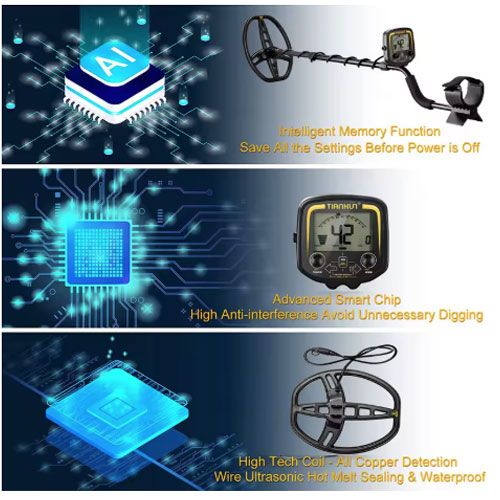 Good Professional Underground Metal Detector TX-850 Gold Digger Treasure Hunter Pinpointer Gold Prospecting Mode LCD Display