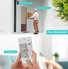 8MP PTZ WiFi Camera with Dual Screen Color Night Vision Outdoor 4MP Security IP Camera CCTV Surveillance Camera ICSEE App