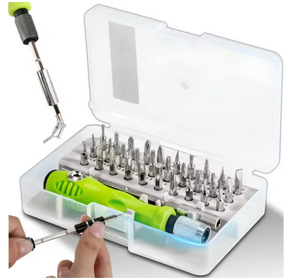 Mini 32-in-1 Precision Screwdriver Set Magnetic Phillips Bits Multifunctional Hand Repair Tool Kit for Phone Watch Glasses PC