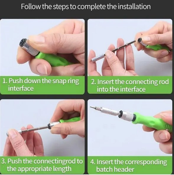 Mini 32-in-1 Precision Screwdriver Set Magnetic Phillips Bits Multifunctional Hand Repair Tool Kit for Phone Watch Glasses PC